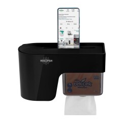Rulopak Multitask Tuvalet Kağıdı Dispenseri Siyah - 3