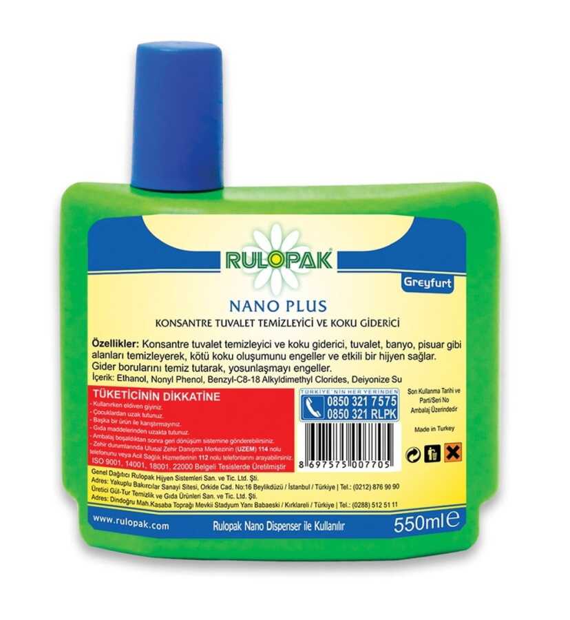 Rulopak Nano Wc Dispenseri Kartuşu Greyfurt