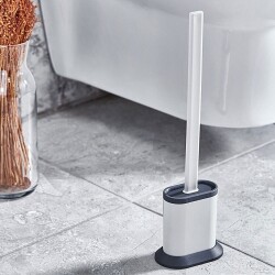 Rulopak Oval Elite Silikon Tuvalet Fırçası Siyah - 5