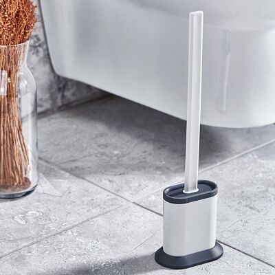 Rulopak Oval Elite Silikon Tuvalet Fırçası Siyah - 5