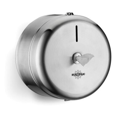 Rulopak Paslanmaz Mini Cimri Tuvalet Kağıdı Dispenseri (Mat - 304 K) - 1