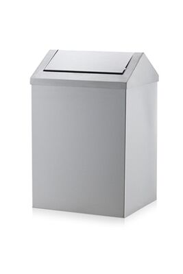 Rulopak Paslanmaz Sallanır Kapak Çöp Kovası 16 Litre - 2