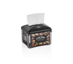 Rulopak Reklamlı Tekçek Mini Peçete Dispenseri Siyah - Rulopak