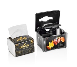 Rulopak Reklamlı Tekçek Mini Peçete Dispenseri Siyah - 4