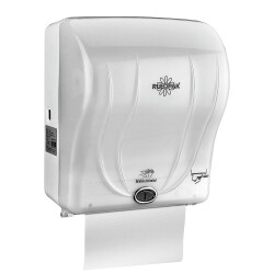 Rulopak Sensörlü Kağıt Havlu Dispenseri 21 Cm Transparan Beyaz - 1
