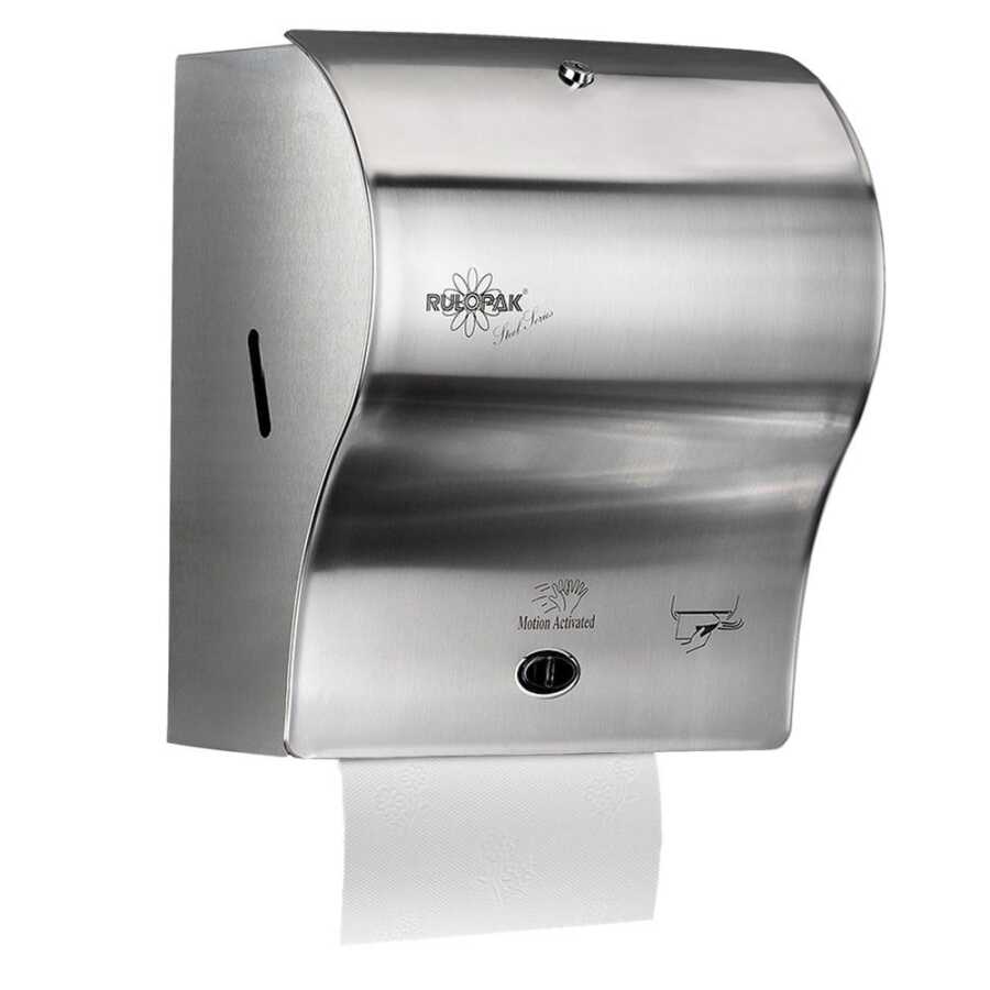 Rulopak Sensörlü Kağıt Havlu Dispenseri  Paslanmaz 21 Cm