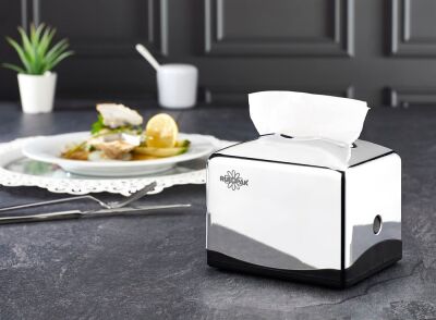 Rulopak Tekçek Mini Peçete Dispenseri Krom - 2