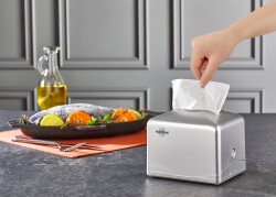 Rulopak Tekçek Mini Peçete Dispenseri Mat Krom - 3