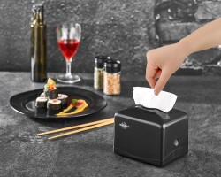 Rulopak Tekçek Mini Peçete Dispenseri Siyah - 3