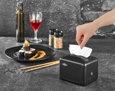 Rulopak Tekçek Mini Peçete Dispenseri Siyah - 3