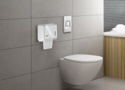 Rulopak Tekçek Mini Tuvalet Kağıdı Dispenseri Beyaz - 2