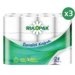 Rulopak Tuvalet Kağıdı 2 Katlı 72'Li Paket - 1
