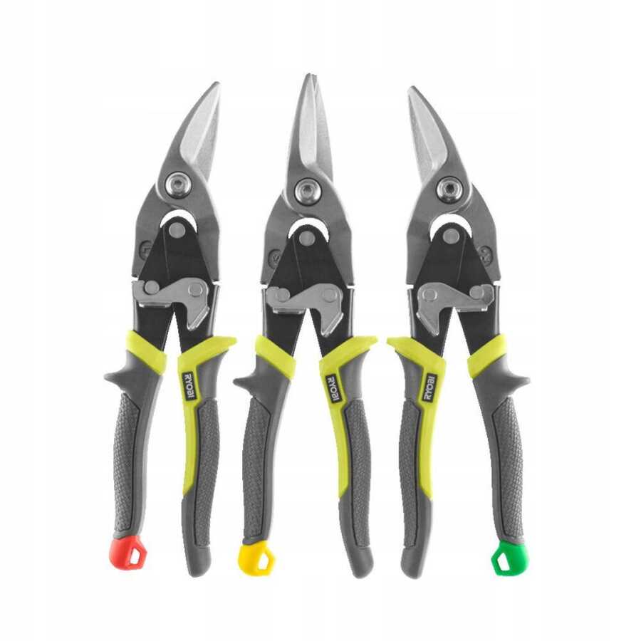 Ryobi Kaportacı Makası 255mm 3 Parça Sağ Sol Düz - Starwood Yapı