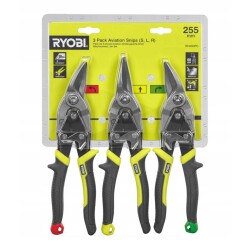 Ryobi Kaportacı Makası 255mm 3 Parça Sağ Sol Düz - Ryobi