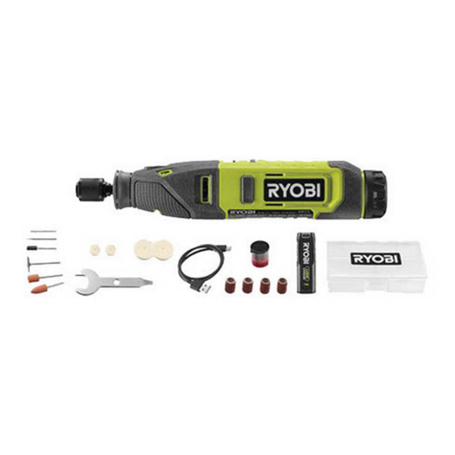 Ryobi RRT4-120GA15 Gravür Seti Akülü 15 Parça Aksesuarlı