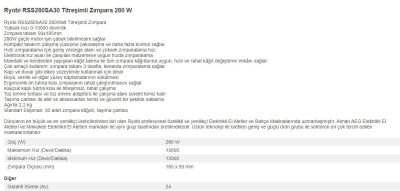 Ryobi RSS280SA30 Titreşimli Zımpara Makinesi 280W - 5