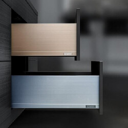 Samet Flowbox Soft-Close Drawer System Set 500mm Anthracite Prismatic 192mm Height - 2