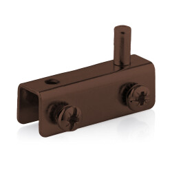 Samet Glass Hinge U Type Without Hole Brown - Samet