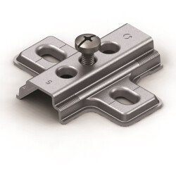 Samet Hinge Base Star 5 Bottom Diameter 8 Plastic Dowel L37 Mm Nickel - Samet