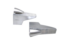 Samet Köşeli Raf Tutucu Büyük Mat Krom 40 mm - 1