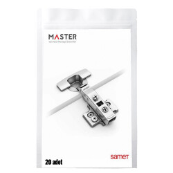 Samet Master Braked Super Camel Hinge Nickel 48 Axis Set 1Pack: 20 Pieces - Samet