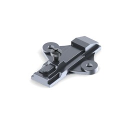 Samet Menteşe Tabanı Cam Oval Delikli 3mm - Samet