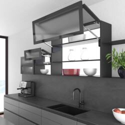 Samet Multi B1 237 İkili Kalkar Kapak Antrasit Takım - Samet