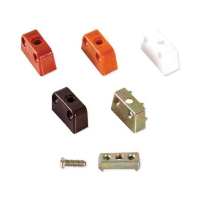 Samet Çektirme Plastik Tırnaklı Kahve 250 1 Paket 100 Adet - 1