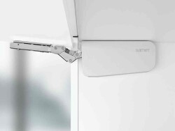 Samet Solo C1 Tekli Kalkar Kapak Menteşesiz Beyaz Takım - Samet