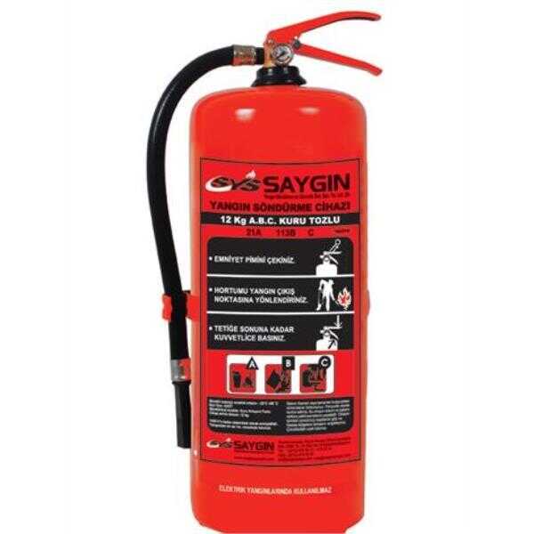 Saygın Yangın Söndürme Cihazı 12 kg KKT ABC