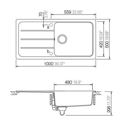 Schock Formhaus D100L Sink Nero - 2
