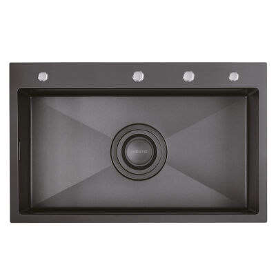 Schock PVD Matte Black Sink Set 770x480x240 mm - 1