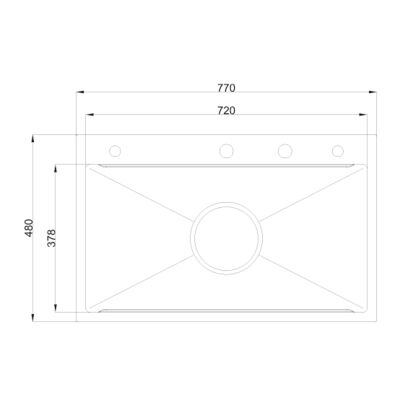 Schock PVD Matte Black Sink Set 770x480x240 mm - 2