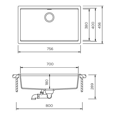 Schock Sink Lahti N-100XL Super White - 2