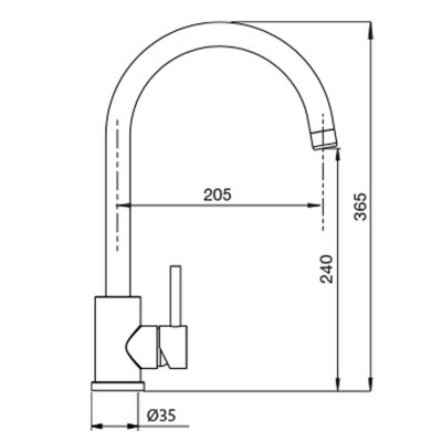 Schock Sink Mixer Prima Sa Pull Out Black - 2