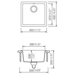 Schock Sink Quadro N100S Nero - 2