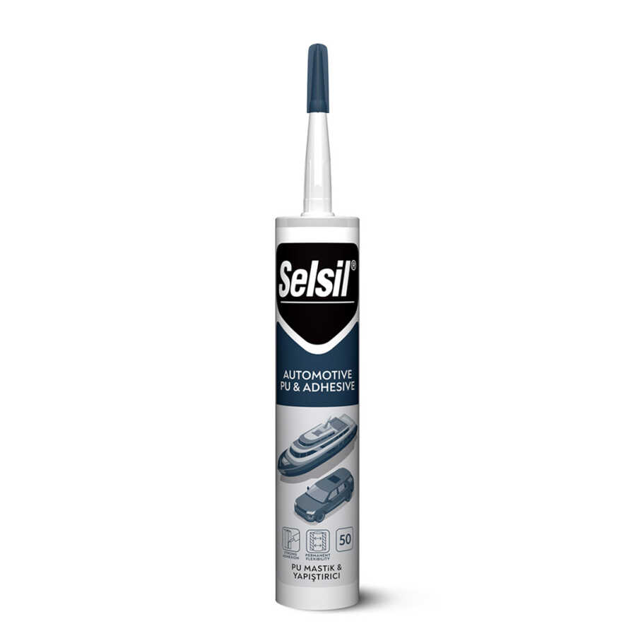 Selsil Poliüretan Mastik Gri 50 Shore 280 ml