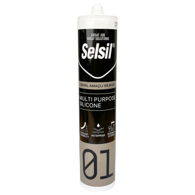 Selsil Genel Amaçlı Silikon 280 gr Şeffaf - 1