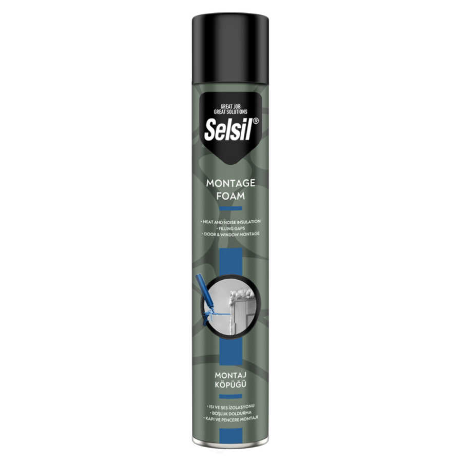 Selsil PU Montaj Köpüğü 750 ml 600 gr