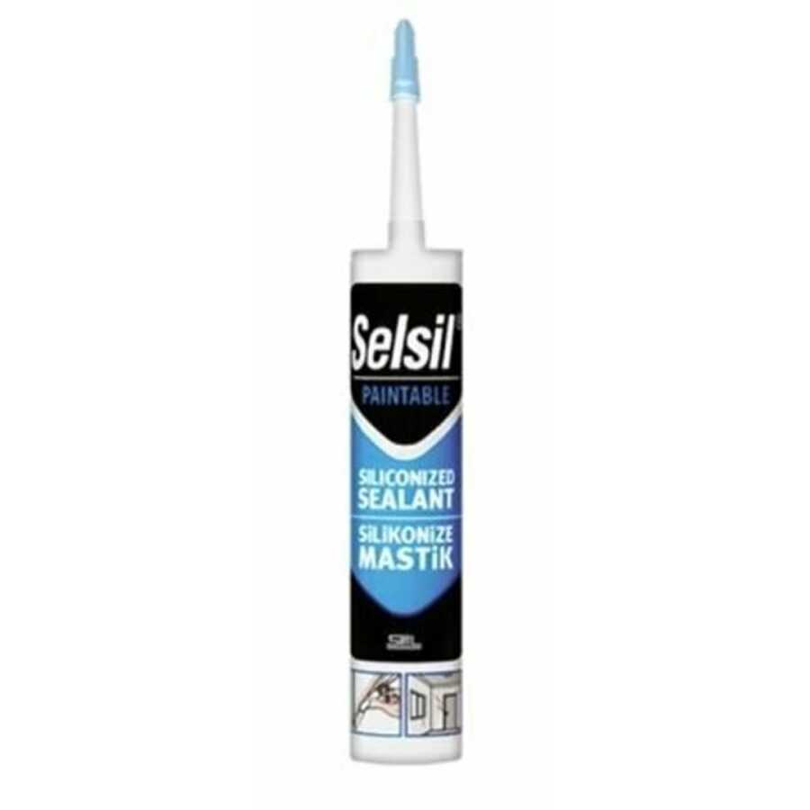 Selsil Silikonize Akrilik Mastik Beyaz 500gr Yeni Formül