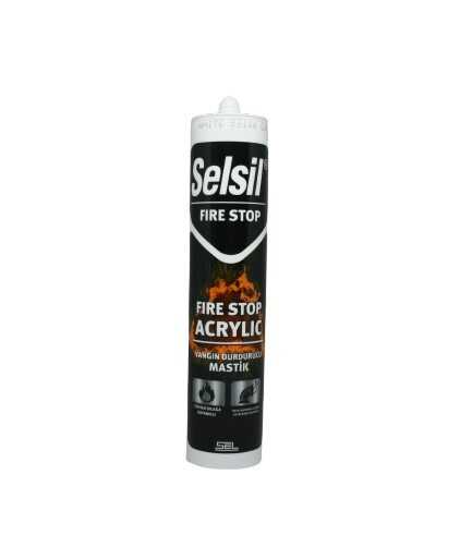 Selsil Yangın Durdurucu Akrilik Mastik 290 ml