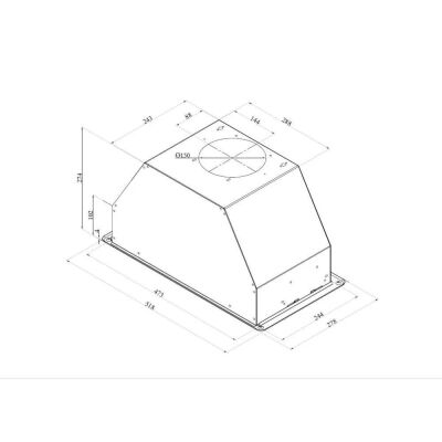 Silverline 1171 Ankastre Aspiratör Astec 60cm Metalic - 2