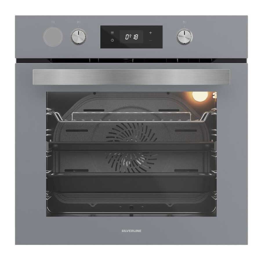 Silverline BO65P4S01 Airfryer Fırın S4 Buhar Destek Gri