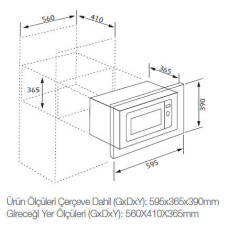Silverline MW9018B01 Fırın Mikrodalga 25 lt Siyah - 2
