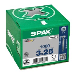 Spax Sunta Vidası 3.0x25 Galv Kaplama 1Pk:1000 Adet - Spax