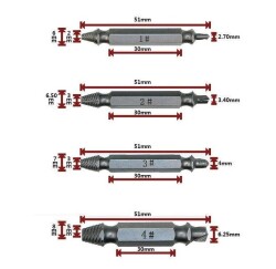 Speed Out Damaged Screw Remover Stripped Screw Extractor Bit - 2