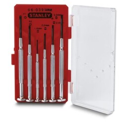 Stanley 1-66-039 6 Piece Watchmaker Screwdriver Set - Stanley