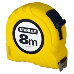 Stanley Şerit Metre Sarı Çelik 8 metre x 25 mm - Stanley