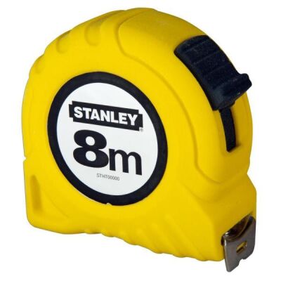Stanley Şerit Metre Sarı Çelik 8 metre x 25 mm - 1