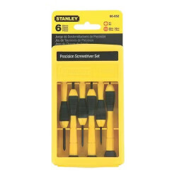 Stanley Precision Screwdriver Set Bi Material 6 Pieces - Stanley